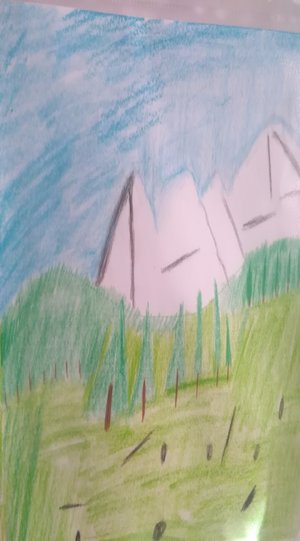 Landschaft, Berge.