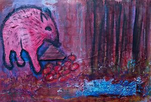 Das rote Wildschwein - The red Wild Boar