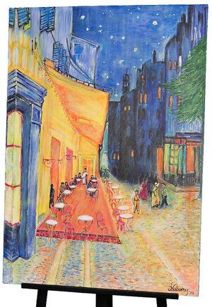 Caféterrasse am Abend in Arles von Vince van Gogh