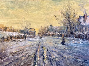 Impressionistische Winterlandschaft