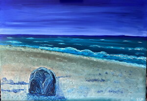 Am Strand von Kühlungsborn zur blauen Stunde