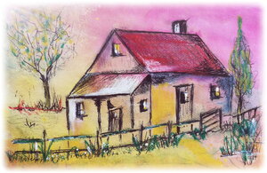 Abend am Haus