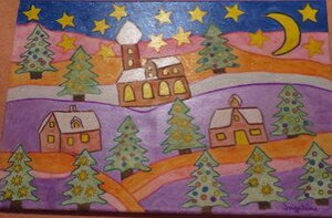 Winterlandschaft zur Weihnachtszeit 