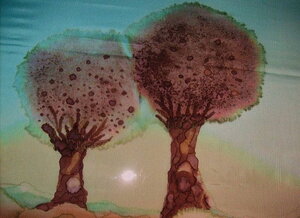 Großer und kleiner Baum 