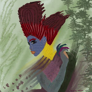 Hamadryade die Baumnymphe 