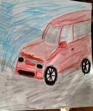 Selbst fahrendes Auto.