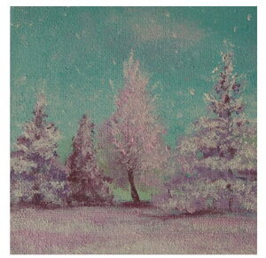 Landscaoe on pink